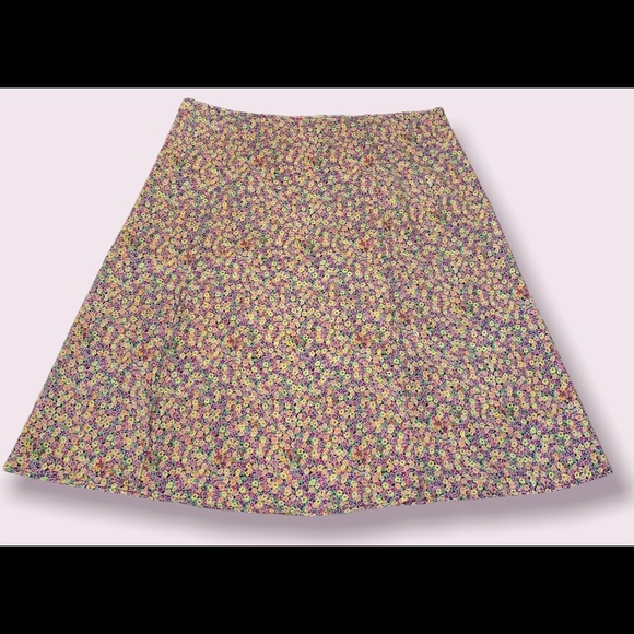 Scoop NYC A-Line Floral Skirt with side slit (size 22) - Picture 1 of 7